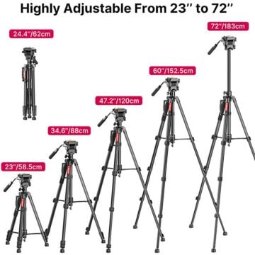 Ulanzi U-Select VT-02 Hafif Taşınabilir 360° Alüminyum Tripod Monopod