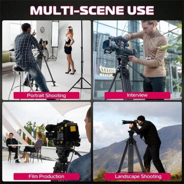 Ulanzi MT-81 Alüminyum 360° Ball Head Kafa Video Tripod
