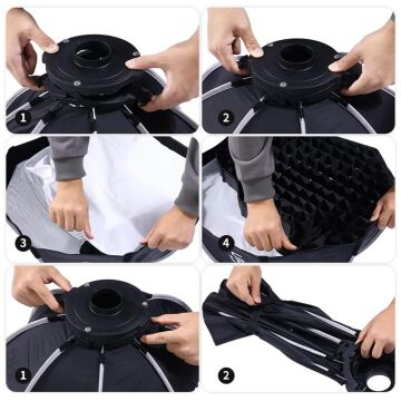 Ulanzi 40cm Mini Bowens Mount Qr Octagon Softbox