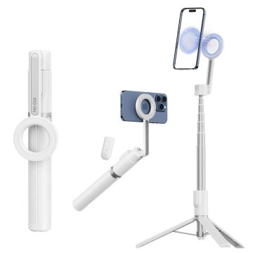Ulanzi MG-003 Pro Manyetik Selfie Telefon Tripodu Beyaz