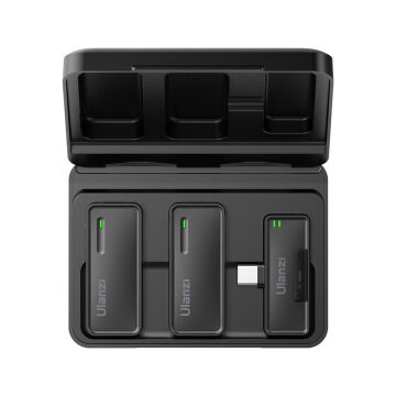 Ulanzi UW-MIC Kablosuz İkili Kayıt Yaka Mikrofonu - Type-C