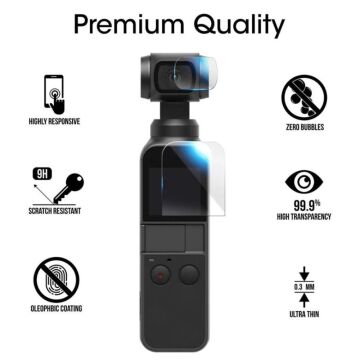 Dji Osmo Pocket 1. & 2. Versiyon Ekran ve Lens Koruyucu Jelatin