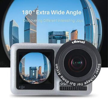 DJI Osmo Action İçin Ulanzi Ultra Geniş Açılı Balıkgözü Lens