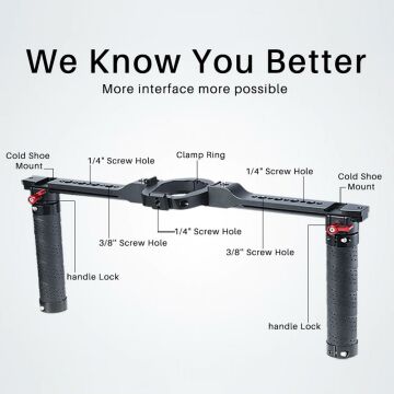 UURig DH13 Dji Ronin S SC Dual Handle Grip