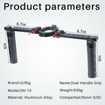 UURig DH13 Dji Ronin S SC Dual Handle Grip