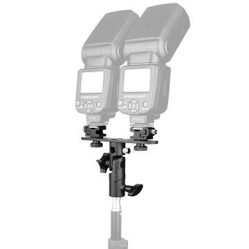 Tepe Flaşları İçin İkili Şemsiye Bağlantı Aksesuarı