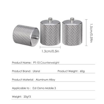 Ulanzi PT-10 Osmo Mobile 3 Dengeleyici Ağırlık