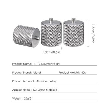 Ulanzi PT-10 Osmo Mobile 3 Dengeleyici Ağırlık