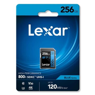 Lexar 256GB High-Performance 800x 120MB/s SDXC UHS-I Hafıza Kartı - LSD0800256G-BNNNU