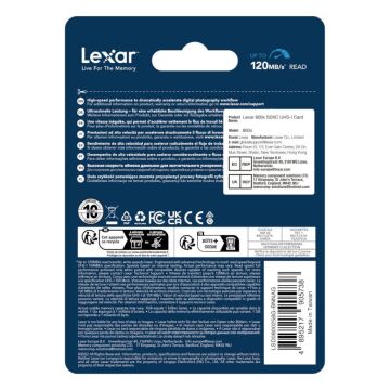 Lexar 256GB High-Performance 800x 120MB/s SDXC UHS-I Hafıza Kartı - LSD0800256G-BNNNU
