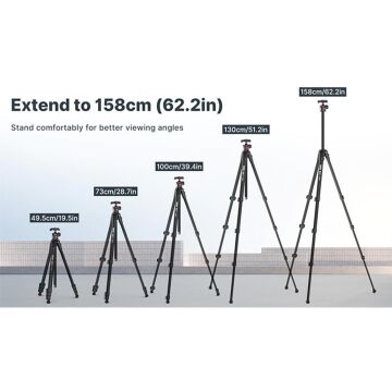 Ulanzi Ombra YING Travel Tripod Siyah