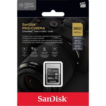 Sandisk 960GB PRO-CINEMA CFexpress Type A Hafıza Kartı - SDCFEA-960G-GN4NN