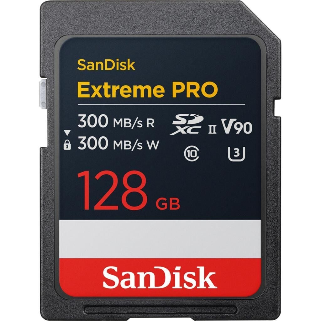 SanDisk Extreme PRO 128GB V90 300MB/s UHS-II SDXC Hafıza Kartı - SDSDXDM-128G-GN4IN