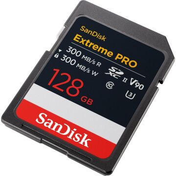 SanDisk Extreme PRO 128GB V90 300MB/s UHS-II SDXC Hafıza Kartı - SDSDXDM-128G-GN4IN