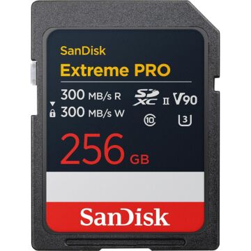 SanDisk Extreme PRO 256GB V90 300MB/s UHS-II SDXC Hafıza Kartı - SDSDXDM-256G-GN4IN