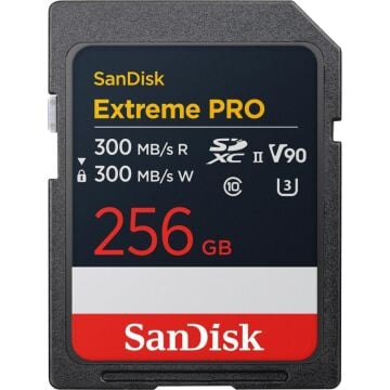 SanDisk Extreme PRO 256GB V90 300MB/s UHS-II SDXC Hafıza Kartı - SDSDXDM-256G-GN4IN