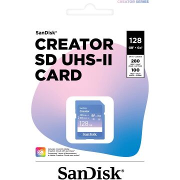 SanDisk Creator 128GB V60 280MB/s UHS-II SDXC Hafıza Kartı - SDSDXEP-128G-GNCIS