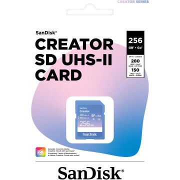 SanDisk Creator 256GB V60 280MB/s UHS-II SDXC Hafıza Kartı - SDSDXEP-256G-GNCIS
