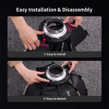 Ulanzi AS-045 Izgaralı ve Gridli Softbox 45cm 3308