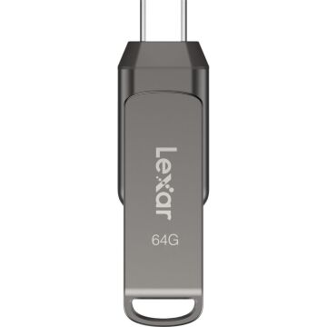 Lexar 64GB JumpDrive Dual Drive D400 USB 3.1 Gen 1 USB-C / USB-A - LJDD400064G-BNQNG