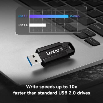 Lexar 32GB JumpDrive S80 USB 3.1 Gen 1 USB-A Flash Drive - LEXAR LJDS080032G-BNBAG