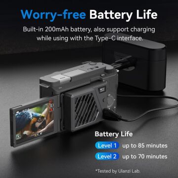 Ulanzi Camera Cooling Fan Aynasız Kameralar İçin C072GBB3