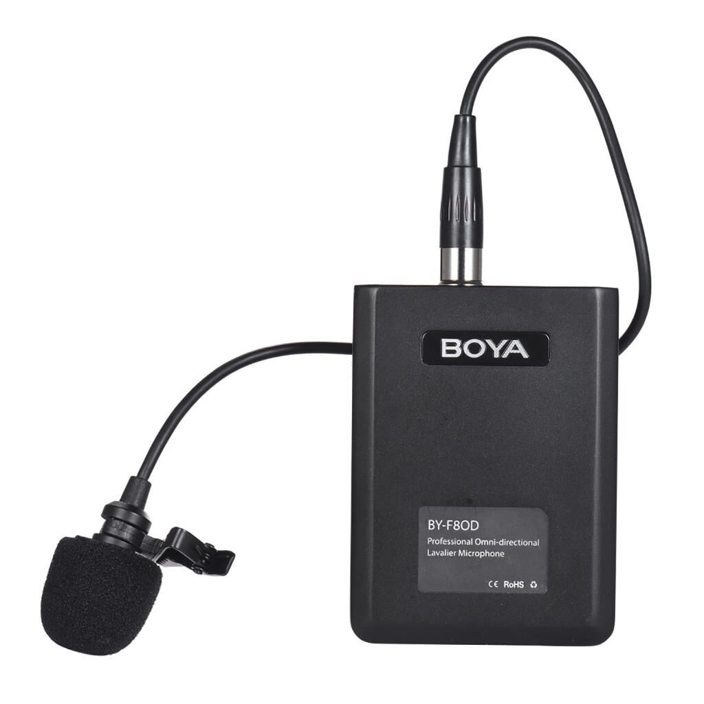 Boya BY-F8OD Çok Yönlü Akustik Vokal Yaka Mikrofon