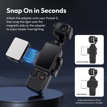 Ulanzi LM001 Pocket 3 Manyetik Mini Led Işık - L168