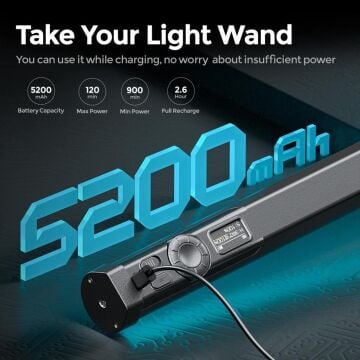 Photoolex B320S RGB Manyetik LED Tube Light - B320