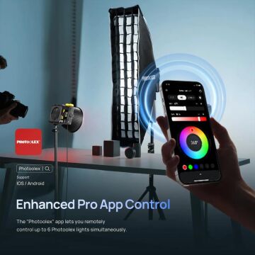 PHOTOOLEX Q100C 100W RGB COB LED Işık - Q100C-RGBCOB
