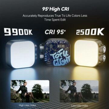 PHOTOOLEX Black Samurai TOFU RGB LED Video Işığı - TOFU-BS