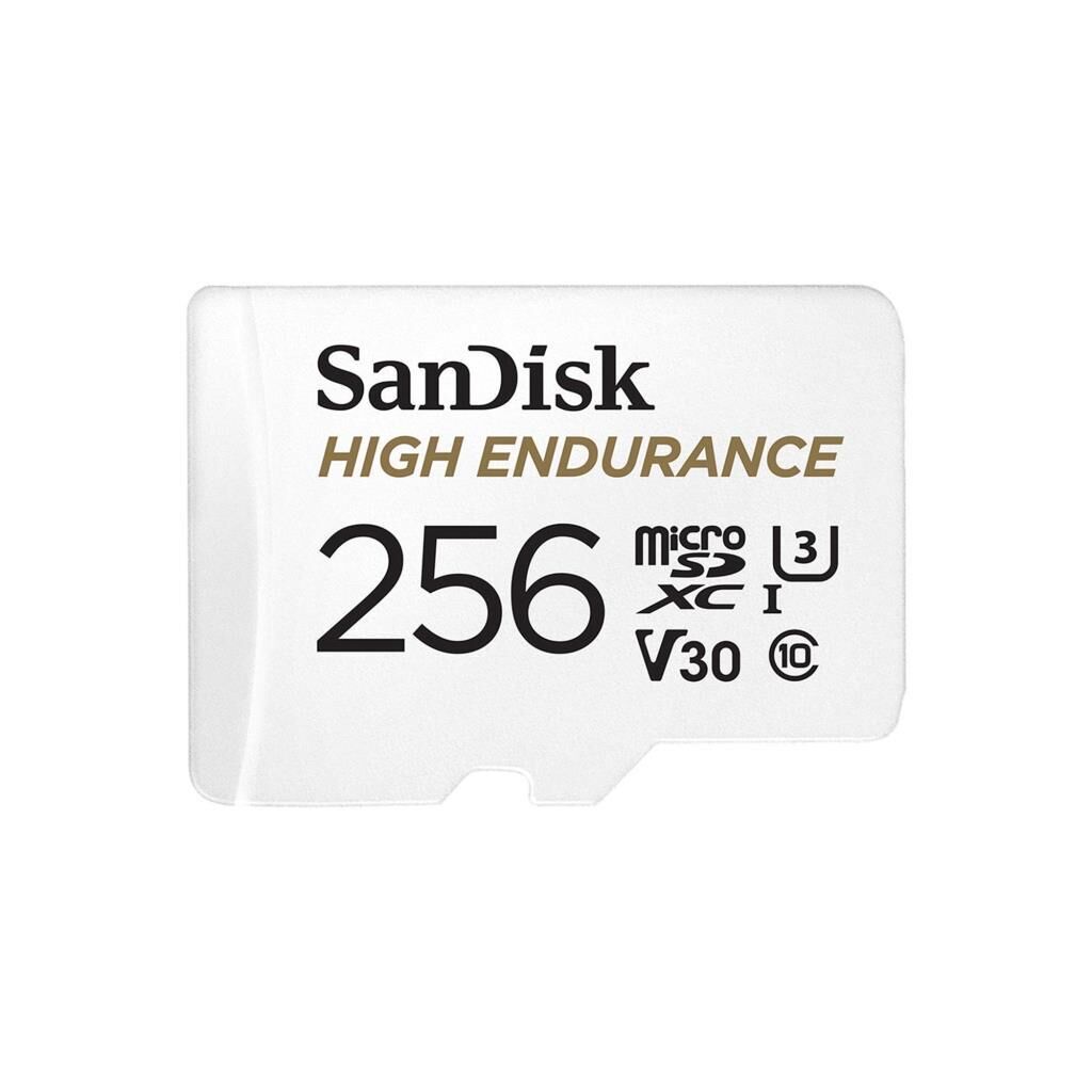Sandisk 256GB 100mb/s U3 UHS-I V30 MicroSDXC Hafıza Kartı ve SD Adaptör - SDSQQNR-256G-GN6IA