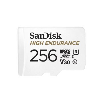 Sandisk 256GB 100mb/s U3 UHS-I V30 MicroSDXC Hafıza Kartı ve SD Adaptör - SDSQQNR-256G-GN6IA