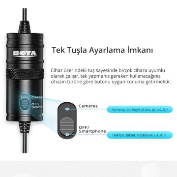Boya BY-M1 Yaka Mikrofonu